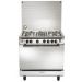 Universal Vulcan Gas Cooker, 5 Burners, Silver- 9605 VR
