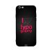 I Love Typography Printed Back Cover for Apple iPhone 6S Plus