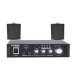 Inter Sound Wireless Amplifier and 2 Wall Speakers, Black - RX 10
