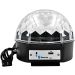 LED Crystal Magic Wired Ball, 18W, 90 - 240V - Black