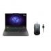 Lenovo LOQ 15IAX9 83GS00FJED Gaming Laptop, Intel Core i5-12450HX, 512GB SSD NVMe, 12GB RAM, 15.6 Inch FHD 144Hz, NVIDIA GeForce RTX 2050 4GB GDDR6, Windows 11 - Luna Grey with LOQ M100 RGB Mouse