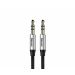 Baseus Yiven M30 Audio Cable, 1 Meter, Silver and Black - CAM30-BS1
