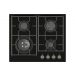 Kitchen Line Gas Built-in Hob 60 CM, 4 Burners, Black - ZP-PRE4014