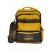 Gharibo Bags School Backpack With Pencil Case For Kids, Beehives Pattern - Yellow