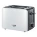 Bosch Toaster, 2 Slices, 1090 Watt, White/Grey - TAT6A111