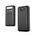 Matrix Power Bank, 20000 mAh, 5 Ports and 3 Cables, Black -  N82