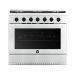Fresh Professional Plus Gas Cooker, 5 Burners, Stainless Steel - 20837