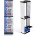 Nargos Video Games Storage Tower - White and Black