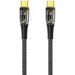 كابل للشحن ونقل البيانات ويوو USB-C مزدوج، 2 متر، اسود - TM02