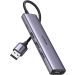 موزع USB يو جرين 4 في 1، رمادي - CM473-20805