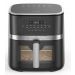 Black And White Digital Air Fryer, 7.5 Liters, 1800 Watt, Black and Silver- AF075SDW
