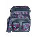 Gharibo Bags School Backpack With Pencil Case For Kids, Art Pattern - Black and Purple