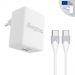 Energizer Wall Charger, USB C, With Cable, White, AC11PFEUUCC3
