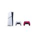 Sony PlayStation 5 Slim Disc Edition, 1TB SSD, with 2 Wireless Controllers- White and Red