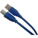 كابل طابعة USB الي USB، 1.5 متر - ازرق