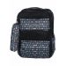Gharibo Bags School Backpack With Pencil Case For Kids, Arrows Pattern - Black and Grey