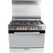 Glem Gas Cooker, Gas, 5 Burners, Silver- NE9612RIFSG