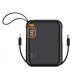 Sia Power Bank with Built-in Cables, 10000 mAh, Black - PB302