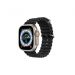 S9 Ultra Smart Watch, Silver Case, Black strap
