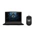 MSI GF63 Thin 11UC Gaming Laptop, Intel Core i7-11800H, 15.6 Inch FHD, 144Hz, 1TB HDD and 256GB NVMe SSD, 16GB RAM, Nvidia GeForce RTX3050 4GB, Windows 11 - Black with Free MSI Mouse, Black - M88-S12-0401940-V40