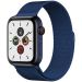 For Apple Watch 6 Size 44mm Light Stainless Steel Milanese Loop Band from Smart Stuff - Blue