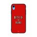 جراب ظهر بطبعة عبارة Netflix And Alone لابل ايفون XR