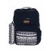Gharibo Bags School Backpack With Pencil Case For Boys, Snowdrops Pattern - Navy