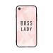 Boss Lady Pink Background Printed Back Cover for Apple iPhone 7
