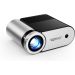 Vamvo LED Projector, 1920x1080 Resolution - Black and Silver