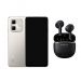Infinix Hot 50i, 256GB, 8GB RAM, 4G LTE, Dual SIM - Grey with Infinix Lite Bluetooth Earbuds, 2-Mic ENC Technology, Black - XE23 Gift