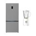 Beko No-Frost Bottom Freezer Refrigerator, 620 Liters, Inverter, Stainless Steel- RCNE720E20DZXP, with Blender, 1.5 Liters, 600 Watt - TBN 62608 W