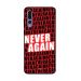 جراب ظهر زوت بطبعة عبارة Never Again لهواوي P20 برو