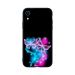 Butterfly Pink Black Background Printed Back Cover for Apple iPhone XR