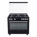 Beko Gas Cooker, 5 Burners, Black - GGR 15115 DX NBE