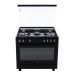 Beko Gas Cooker, 5 Burners, Black - GGR 15115 DX NB