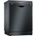 Bosch Free-Standing Dishwasher, 12 Place settings, Black - SMS25AB00G