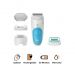 Braun Silk-epil 5 Wet and Dry Cordless Epilator, White and Blue - 5-610