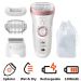 Braun Silk-epil 9 Wet and Dry Epilator, White and Rose Gold - 9-720