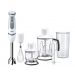 Braun MultiQuick 5 Vario Hand Blender with Attachments, 1000 Watt, White/Grey - MQ 5245 WH