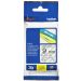 Brother Laminated Labelling Tape Cassette, 9 mm, black/clear - TZE-121