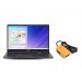 لاب توب اسوس E510MA، هارد SSD انتل سيليرون N4500، سعة 256 جيجا، 4 جيجا رام، شاشة بدقة HD مقاس 15.6 بوصة، بمعدل تحديث 60 هرتز، كارت شاشة انتل UHD، ويندوز 11 - اسود ستار، مع مشترك كهربائي اي لوك، 3 منافذ، 2500 وات