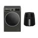 Beko Inverter Washing Machine with Dryer, 10 Kg - BWD10640MCI and ExpertFry EF 4000 Digital Air Fryer, 3.9 Liters, 1500 Watt - FRL2244B
