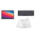 Apple MacBook Air 2020, M1 Chip, 256GB SSD, 8GB RAM, 13.3 Inch Retina Display, 7 GPU, macOS- Space Gray- A2337, (Pre-Owned), Grade B, 3 Months Warranty, with Keyboard Cover and Hard Shell Protective Case