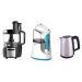 Tornado Food Processor, 450 Watt - FP-450T with Tornado Steam Iron, 1200 Watt - TST-HS1200 and Tornado Kettle, 1.7 Liter - TKS-2117