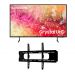 Samsung 65 Inch 4K UHD Smart LED TV with Built-in Receiver - 65DU7000 with Falcon Wall mount