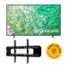 شاشة تلفزيون سامسونج سمارت 65 بوصة بدقة 4K UHD، وتقنية LED مع ريسيفر داخلي - 65DU8000، مع حامل حائط فالكون لتلفزيون 40-70 بوصة، اسود - FP-70   (شامل خدمة التركيب)