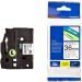 Brother Label Tape, 36 mm x 8 Meters, Black on White - TZE-261