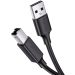 Keendex KX 2503 USB 2.0 Printer Cable Male to Male for Canon Epson HP ZJiang Label, 1.5 Meters - Black