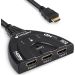 Fosmon 3 In 1 HDMI Splitter, Black - HD1831