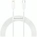 Baseus USB-C to Lightning Charging and Data Cable, 2 Meters, White - CATLYS-C02